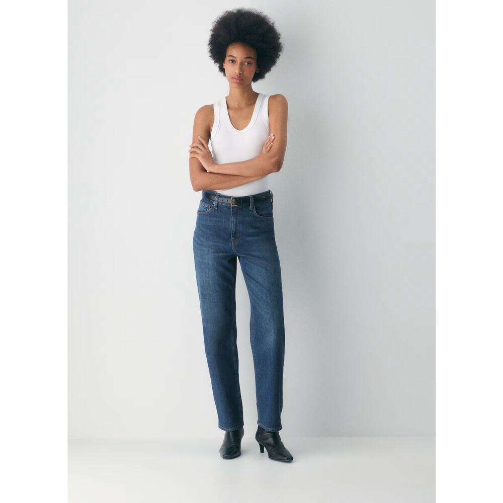 Denim Forum for ARITZIA 25 Womens Jeans Dark 28" inseam Straight Leg Classic